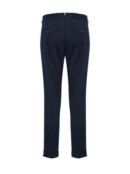 Pantalone in cotone con pince Navy PT TORINO | RSZAZ40FWD SD750360